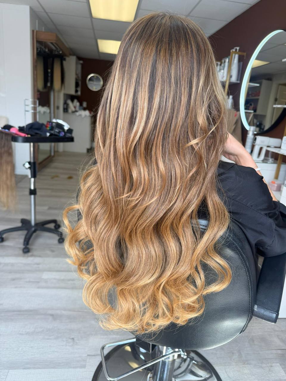 Hair transformation at Beauty Space, Dracut MA — bright blonde